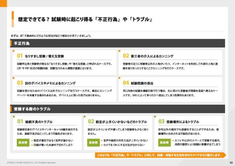 「IBT」で想定しておくべき不正行為やトラブルとは？ 厳格性を保つ対処法を徹底解説！_ページ_03